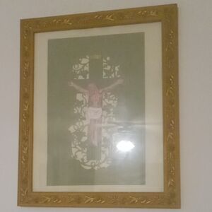 Gold Framed Religious Art Print